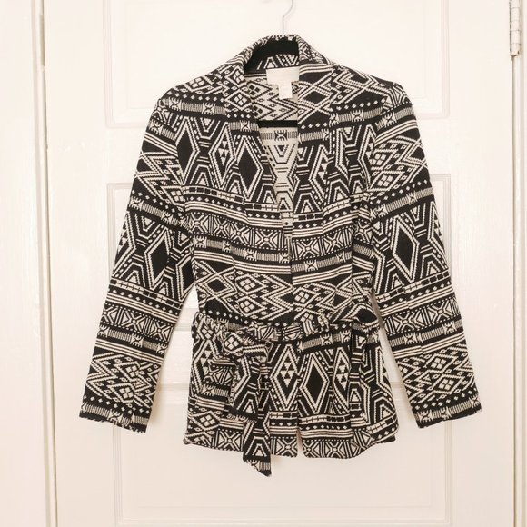 H&M Geometrical Southwest Inspired Jacket - Robe - Picture 3 of 4